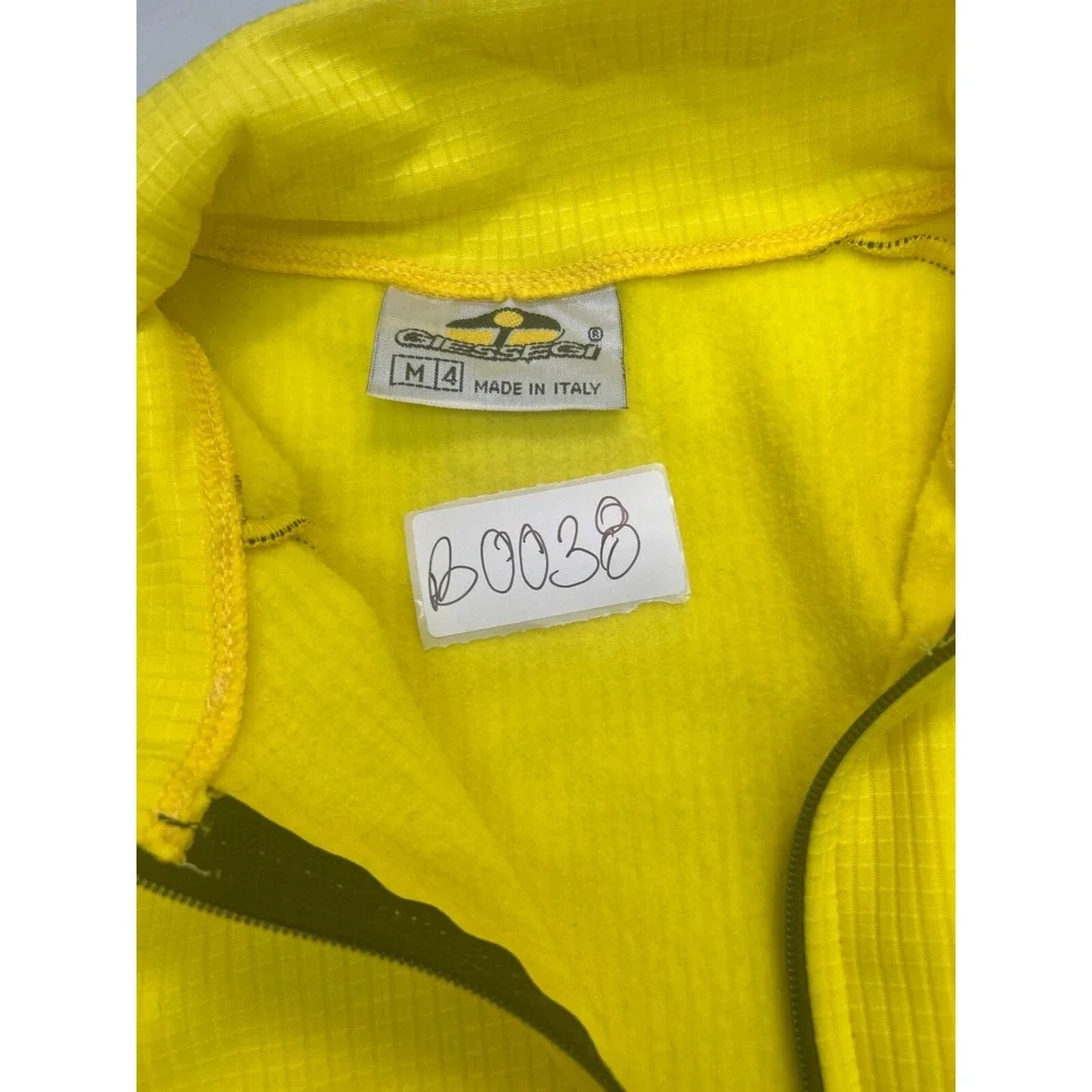 Giessegi jacket Men's‎ size Medium yellow full-zip